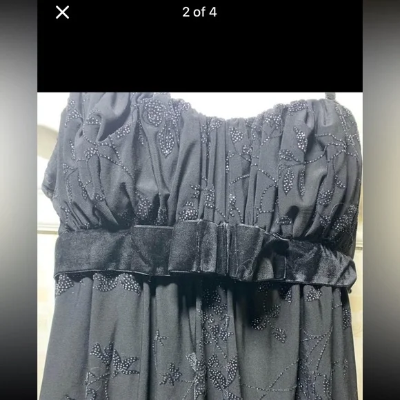 Ricki's beaded large Black Women's Dress - Picture 2 of 7